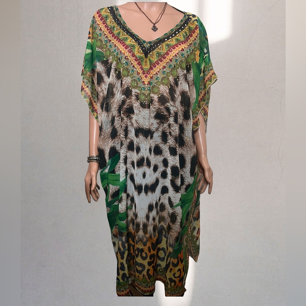 Marciano Multicolor Animal Print Kimono OS
